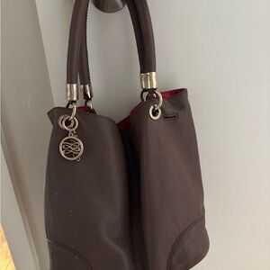 Elegant Brown Leather Handbag